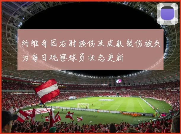 约维奇因右肘挫伤及皮肤裂伤被列为每日观察球员状态更新